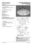 American Standard Ceramica Decorativa 0544.000 User's Manual