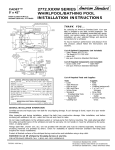 American Standard 2772.XXXW User's Manual