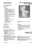 American Standard Cadet 3 4019.900 User's Manual