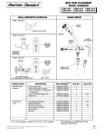 American Standard Bed Pan Cleanser 7880.091 User's Manual