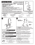 American Standard Water Dispenser Colony/Colony Soft/Cadet Bar/Pantry Faucets User's Manual