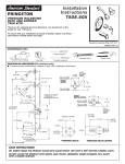 American Standard Outdoor Shower Pressure Balancing Bath and Shower Trim Kit User's Manual