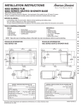 American Standard Bathroom Aids Tub, Seated Shower Base User's Manual