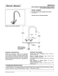 American Standard Amarilis Two-Handle Pantry/Bar Faucet 719.000 User's Manual