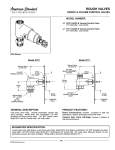 American Standard R711 User's Manual