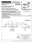 American Standard 8340.235.004 User's Manual