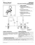 American Standard 7401 User's Manual