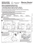 American Standard 3698.016 User's Manual