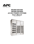 American Power Conversion MX28B4800 User's Manual