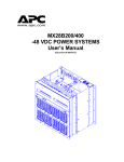 American Power Conversion MX28B200 User's Manual