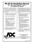 American Dryer Corp. ML-82 III User's Manual