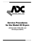 American Dryer Corp. D20 User's Manual