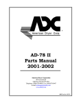 American Dryer Corp. AD-78 II User's Manual