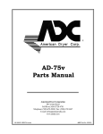 American Dryer Corp. AD-75V User's Manual