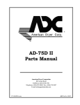 American Dryer Corp. AD-75D II User's Manual