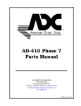 American Dryer Corp. AD-410 User's Manual