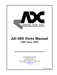 American Dryer Corp. AD-285 User's Manual