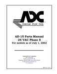 American Dryer Corp. AD-15 User's Manual