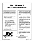 American Dryer Corp. AD-15 User's Manual