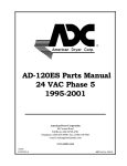 American Dryer Corp. AD-120ES User's Manual