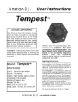 American DJ Tempest User's Manual