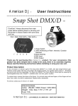 American DJ Snap Shit DMX/D User's Manual