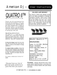 American DJ QUATRO II User's Manual