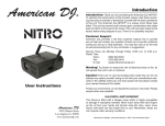 American DJ Nitro User's Manual