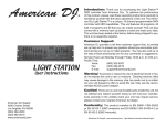 American DJ Light Station User's Manual