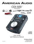 American Audio CDI-500 User's Manual