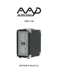 American Acoustic Development THE CUB User's Manual