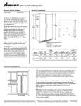 Amana ASD2275BRS Dimension Guide