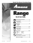 Amana AER5722CAS User's Manual