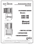 Alto-Shaam ASC-4E User's Manual