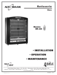 Alto-Shaam AR-6G User's Manual