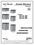 Alto-Shaam 3DN User's Manual