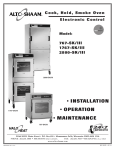 Alto-Shaam 2800-SK/III User's Manual