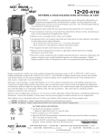 Alto-Shaam 12-20 RTM User's Manual