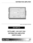 Altinex 1-In User's Manual