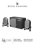 Altec Lansing XA2021 User's Manual