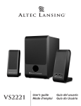 Altec Lansing VS2221 User's Manual