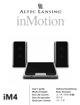 Altec Lansing inMotion iM4 User's Manual