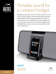 Altec Lansing inMotion iM310 User's Manual