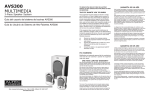 Altec Lansing AVS300 User's Manual