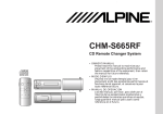 Alpine CHM-S665RF User's Manual