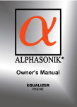 Alphasonik PEQ70E User's Manual