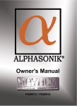 Alphasonik MAYHEM PSW915 User's Manual