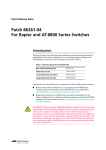 Allied Telesis Patch 86261-04 User's Manual