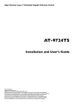 Allied Telesis AT-9724TS User's Manual