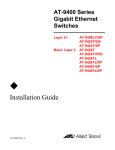 Allied Telesis AT-9408LC/SP User's Manual